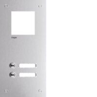 HAGER Frontplatte intercom mono 2 Tasten Edelst 315x150x32