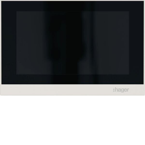 HAGER Innenstation Video IP freisprechen 2Draht Anschl. ws