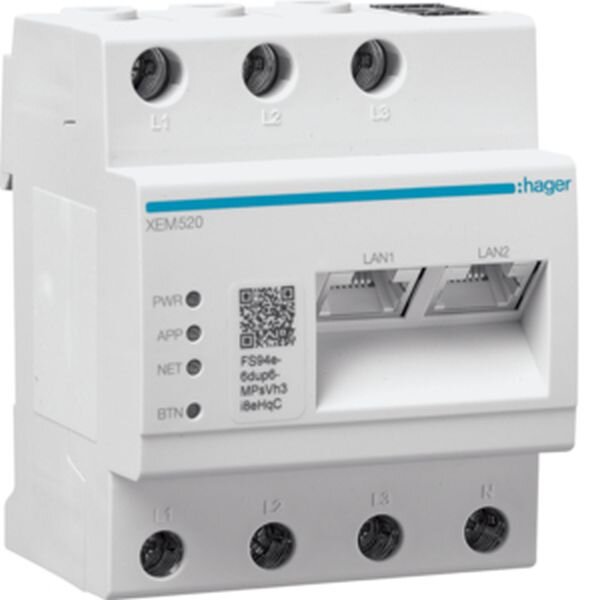 HAGER Lastmanager XEM520 bis 40 Ladepunkte mit OCPP1.6J
