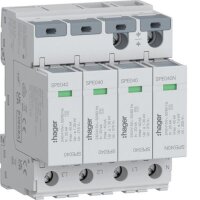 HAGER Überspannungsableiter 4P T2 TNS/TT Uc 275V In...