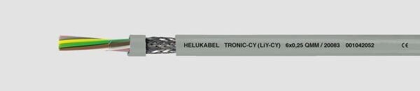 HELU Daten- und Rechnerkabel TRONIC-CY LiY-CY 2x0,5 qmm grau TR500m
