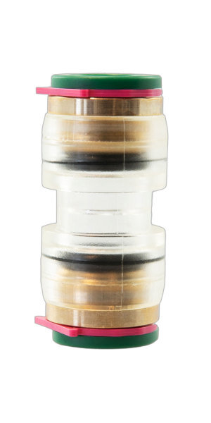 HOMEWAY Steckverbinder f&uuml;r Mikrorohr 7mm transparent