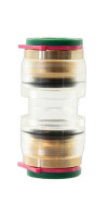 HOMEWAY Steckverbinder für Mikrorohr 7mm transparent