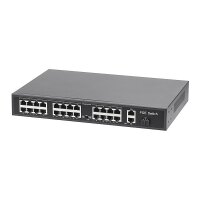 INDEXA Netzwerk Switch NWS241 PoE 27 Ports (24+3)