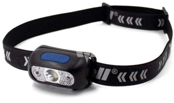 HUECKMANN LED-Sensor-Kopfleuchte XCell Kopfband reflektierend