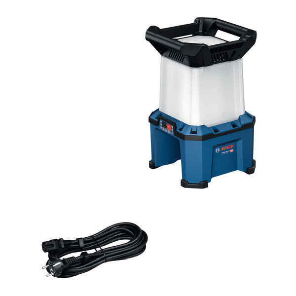 BOSCH Akku-Bauleuchte GLA 18VH-7500 + Kaltger&auml;tekabel Kat. A
