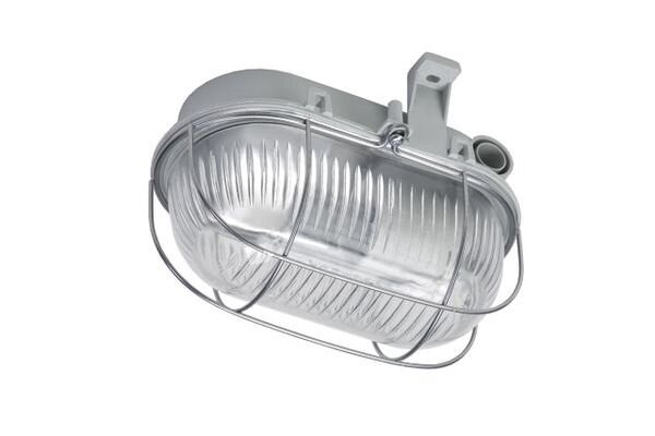 LENA Ovalleuchte Simetal E27 1x42W aufklappbar grau