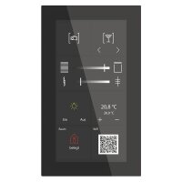 MDT Glastaster Smart Plus 6Zoll KNX Secure schwarz