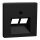 MERTEN Zentralplatte MEG45220403 UAE-Ein. 2f sw matt System M