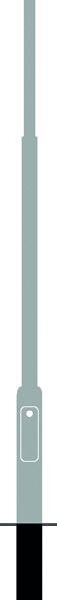 META Lichtmast ZLM 3,0/60 Gesamt 3,7m