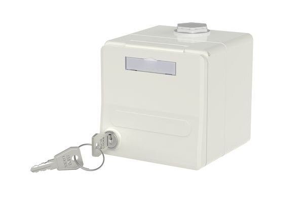 METZ Aufputzgeh&auml;use IP44 2 Port unbest. f. MC Modul reinwei&szlig;