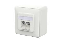 METZ Datenanschlussdose E-DAT C6A IDC 2 Port AP...
