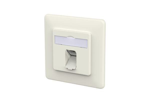 METZ Datenanschlussdose E-DAT C6A LSA++ 1 Port UP reinweiss