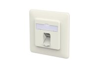 METZ Datenanschlussdose E-DAT C6A LSA++ 1 Port UP reinweiss