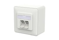 METZ Datenanschlussdose E-DAT C6A LSA++ 2 Port AP...
