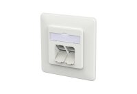 METZ Datenanschlussdose E-DAT C6A LSA++ 2 Port UP...