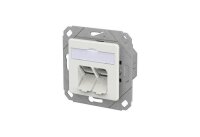 METZ Datenanschlussdose E-DAT C6A LSA++ 2 Port UPk...