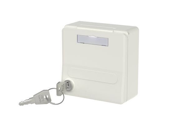 METZ Unterputzgeh&auml;use IP44 2 Port unbest. f. MC Modul reinwei&szlig;