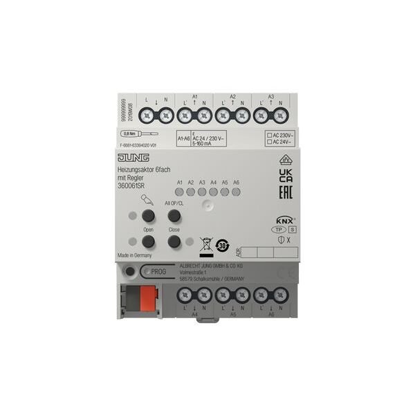 JUNG Heizungsaktor 360061SR 6Fach m.Regler