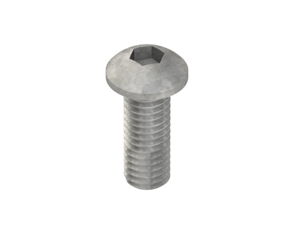 NIEDAX Flachrundkopfschraube FKI 6X16 F mit Innensechskant M6 L16mm