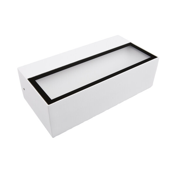 NOBILE LED-Wandleuchte LB25 WL-RE200 IP65 wei&szlig;-matt 2x5W SCCT
