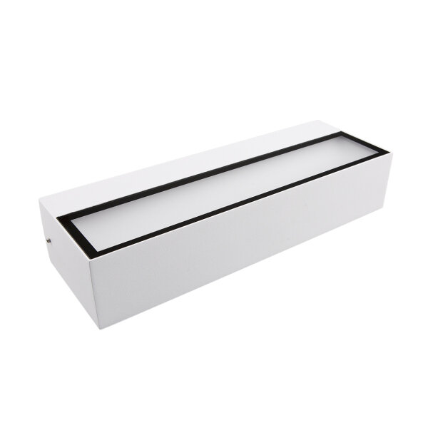 NOBILE LED-Wandleuchte LB25 WL-RE300 IP65 wei&szlig;-matt 2x7,5W SCCT