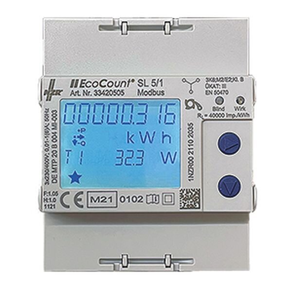 NZR Elektrikz&auml;hler EcoCount SL 5//1A S0  MID