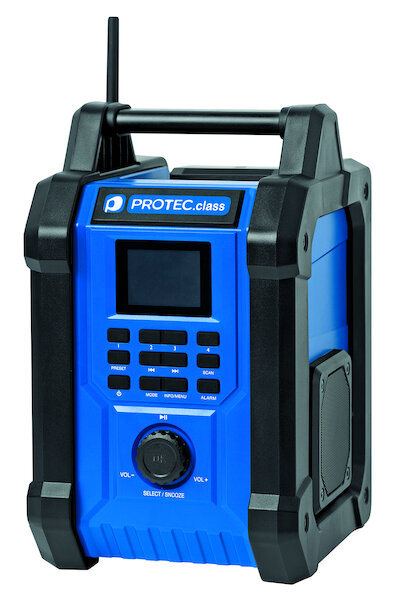 PROTEC Baustellenradio Akku POP FM-DAB-BT-USB