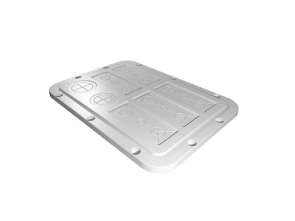 RITTAL Kunststoff-Flanschplatte AX modular vorgepr&auml;gt Gr. 5 301x221mm