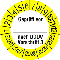 PROTEC Prüfplaketten PPPP1DGUVV32026 Geprüft...