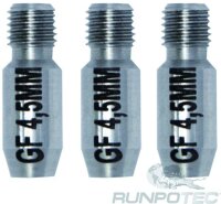RUNPOTEC Endhülsen-Set 20322 4,5mm Edelstahl...