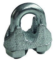 PROTEC Drahtseilklemme PDSK8 8mm 5/16" Stahl verzinkt