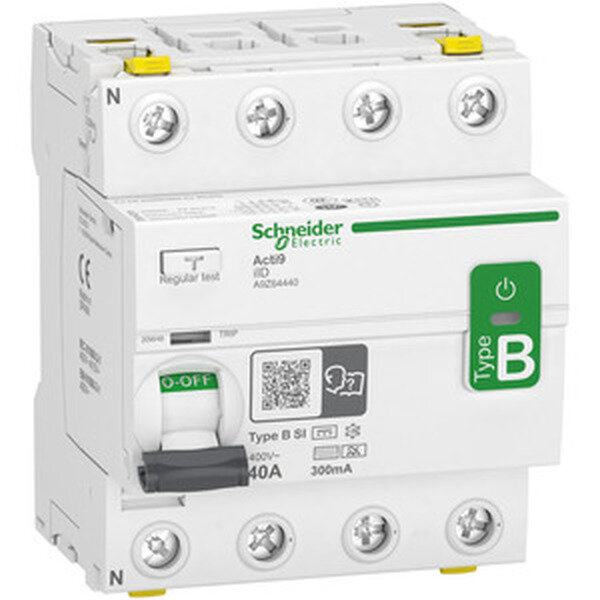 SCHNEIDER FI-Schutzschalter allstromsensitiv IID 4P 40A 300MA TYP B-SI