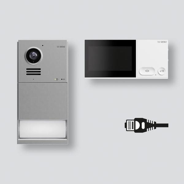 SIEDLE LAN-Set IQSL-0 Mattchrom