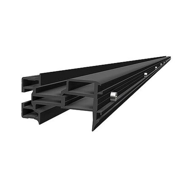 SLRACK Fassadensystem Oben - 4575 mm, schwarz eloxiert
