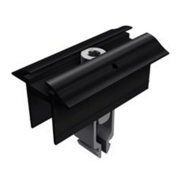 SLRACK Mittelklemme 28-45mm schwarz eloxiert mit Erdung
