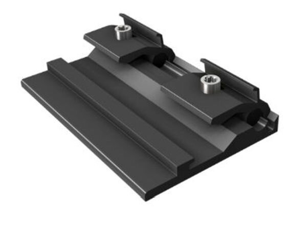 SLRACK Schienenverbinder Au&szlig;enverbinder RAIL 3.0, schwarz elox