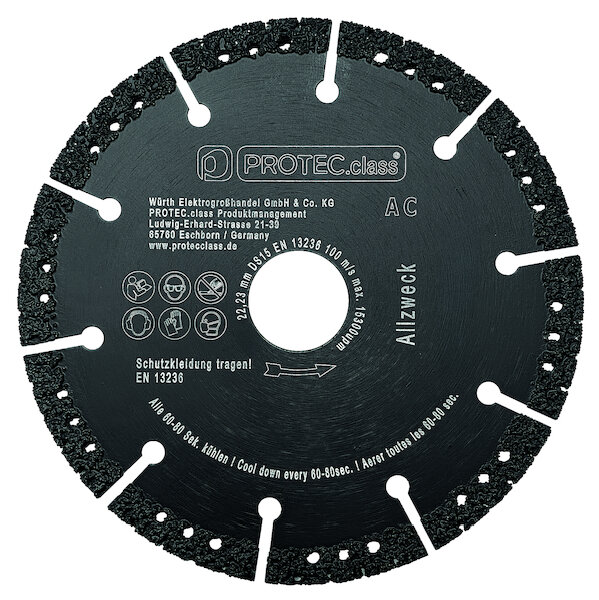 PROTEC Diamanttrennscheibe PDTSA125 125 Allzweck