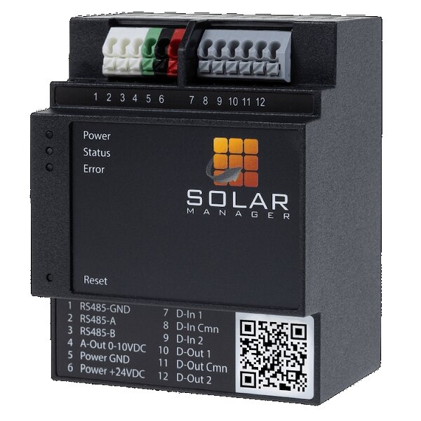SOMA Manager Connect 2 Gateway als Hutschienenmodell mit Netzt.