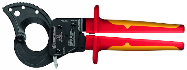 PROTEC Ratschen-Kabelschere PKS VDE Schneidbereich max. D34mm