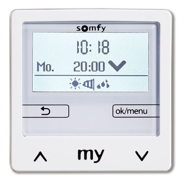 SOMFY Zeit- Wind- und Sonnenautomatik Soliris Smoove IB+ P W Steuer. o. Rahmen