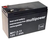 HUECKMANN Blei-Akku Multipower MP7,2-12 Pb 12V 7,2Ah