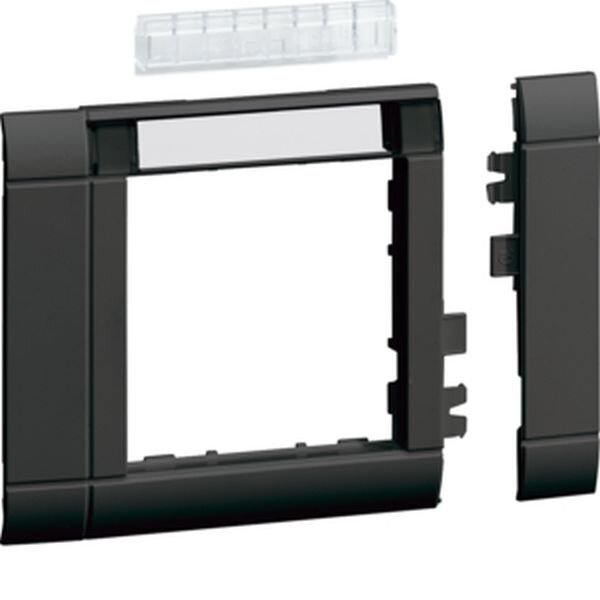 HAGER Rahmenblende GR0802A9011 mod. OT 80mm BF graphitschw.