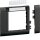 HAGER Rahmenblende GR0802A9011 mod. OT 80mm BF graphitschw.