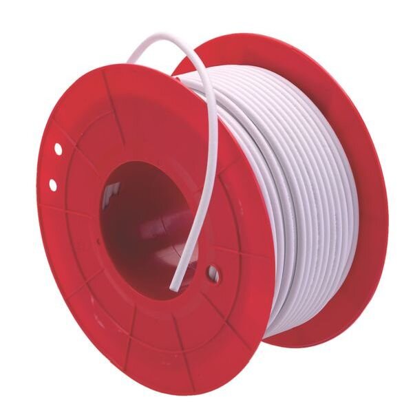 TRIAX Koaxialkabel KOKA 110A+ PVC 100 m-Plastikspule weiss