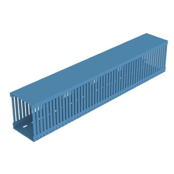 UNEX Verdrahtungskanal blau RAL5012 100x80 U23X