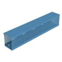 UNEX Verdrahtungskanal blau RAL5012 100x80 U23X