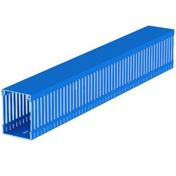UNEX Verdrahtungskanal blau RAL5012 80x60 U23X