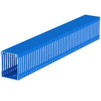 UNEX Verdrahtungskanal blau RAL5012 80x60 U23X