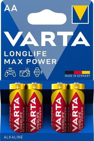 VARTA Batterie LONGLIFE Max Power AA 4Blister (MHD)